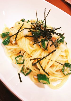 7クック!ネバネバ明太子冷製パスタ!-レシピのメイン写真