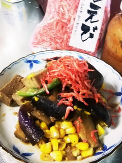 貴女風味で炒め茄子高野干エビ♥ゆりさん風-レシピのメイン写真