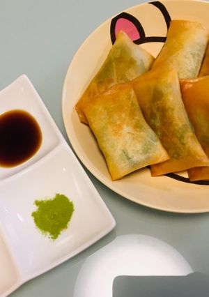 あっさりうま!えび山芋しそチーズ春巻き-レシピのメイン写真