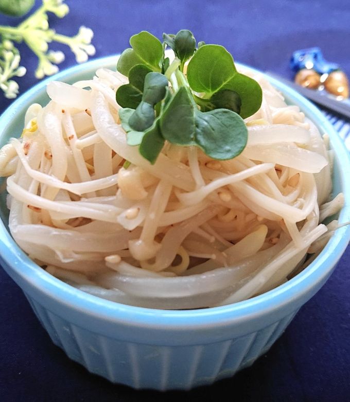 レンジで4分もやしとえのきのマリネ（節約 by おなかがぺこりん