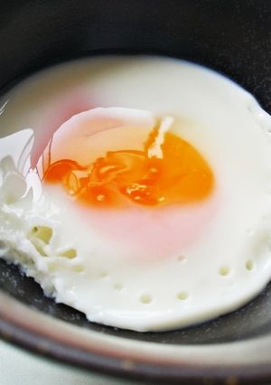 レンジで50秒、半熟目玉焼き-レシピのメイン写真