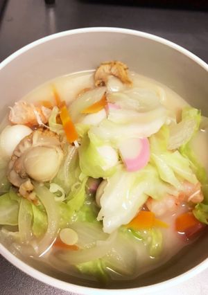 具沢山ちゃんぽんうどん♬-レシピのメイン写真
