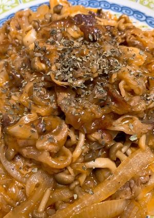 ケチャップで☆牛肉としめじの洋風生姜炒め-レシピのメイン写真