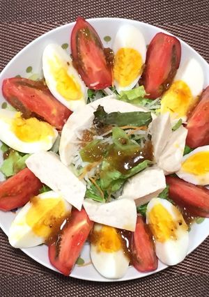トマタマサラダチキン!(^^)!-レシピのメイン写真