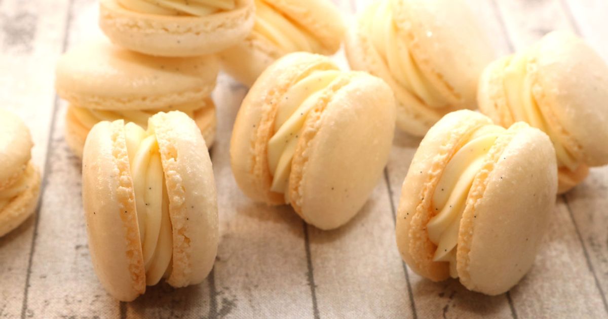 簡単！乾燥なし本格バニラマカロン by パンダワンタン 【クックパッド