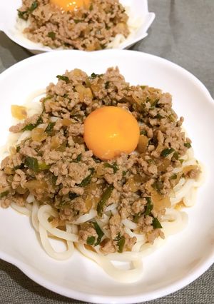 超簡単☆旦那＆子供に人気のそぼろうどん☆-レシピのメイン写真