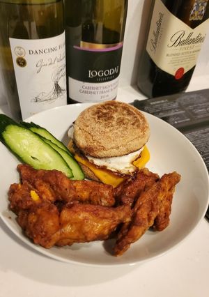 朝バーガー！　ソーセージエッグマフィン-レシピのメイン写真