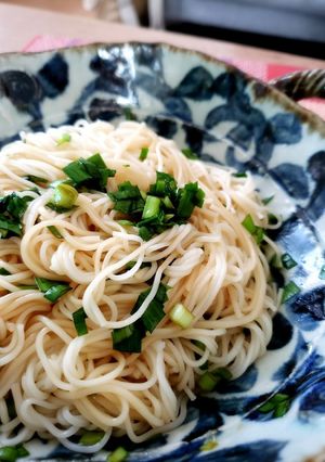 5分で簡単！ニラオイスターあえそうめん-レシピのメイン写真
