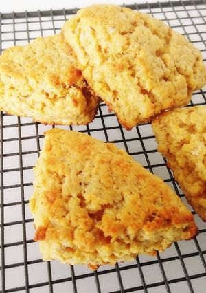 トースターオートミール大豆粉スコーン2-レシピのメイン写真