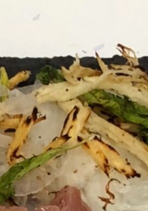 セロリの葉とくんせいさきいかの焼き焦がし-レシピのメイン写真