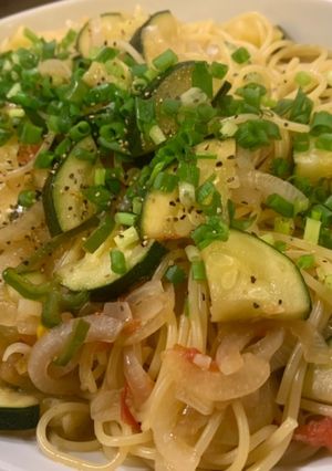 ズッキーニの和風パスタ-レシピのメイン写真