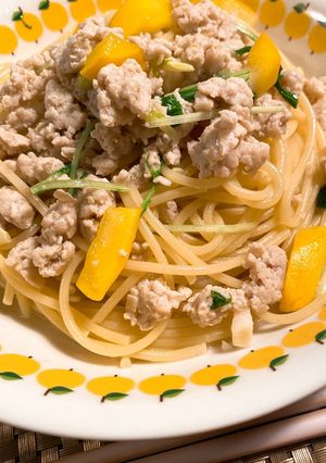 鶏ひき肉の和風ペペロンチーノ-レシピのメイン写真