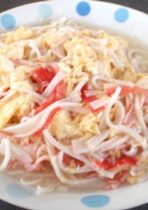 かに(かま)玉スープのそうめん-レシピのメイン写真