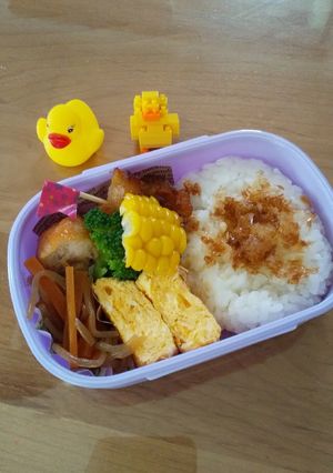 20/7/18 お休みの日のお昼弁当-レシピのメイン写真