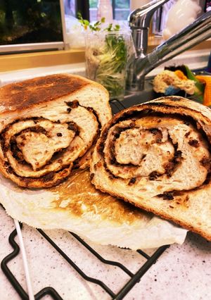ナッツクリームとドライフルーツのパン-レシピのメイン写真