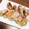 オクラと人参の肉巻き