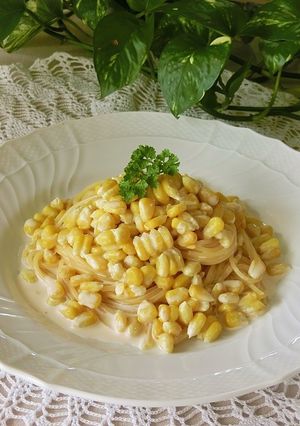 簡単絶品♪とうもろこしのクリームパスタ-レシピのメイン写真
