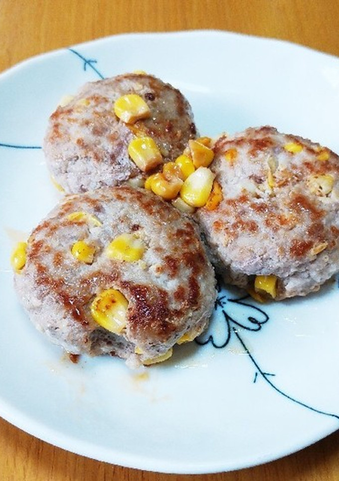 豆腐ハンバーグ。とうもろこし編。-レシピのメイン写真