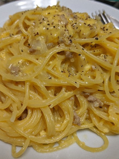 余ったそぼろカルボナーラ-レシピのメイン写真