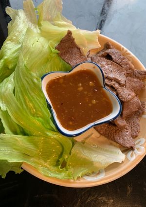 カルビ肉の味噌だれ和え-レシピのメイン写真