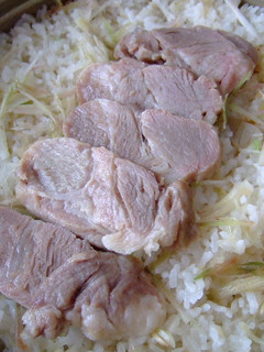 みょうが土鍋ご飯 ~塩豚茹で汁を使って~-レシピのメイン写真