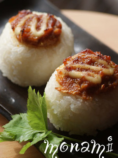 ネギ味噌♡マヨ*焼きおにぎり-レシピのメイン写真