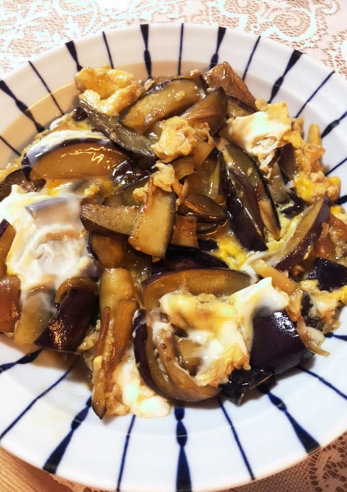 簡単！なすと卵の和風にんにく炒め-レシピのメイン写真