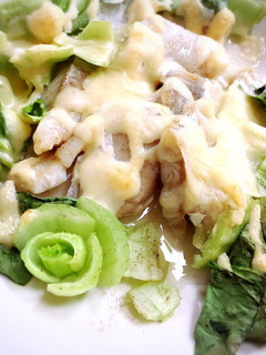 たらと青梗菜のマヨチーズ焼き-レシピのメイン写真