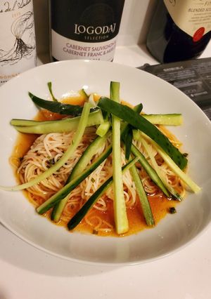 ソーメンレシピ！　簡単ピリ辛ビビン麺！-レシピのメイン写真