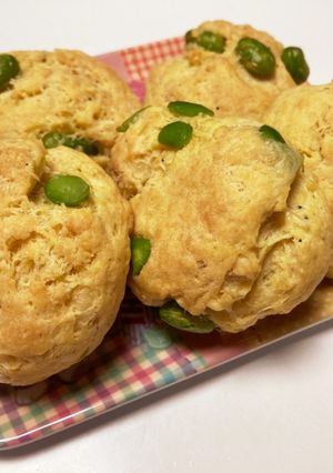 食物繊維たっぷり☆枝豆のポンデケージョ風-レシピのメイン写真