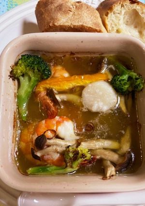 オーブンで作るアヒージョ-レシピのメイン写真