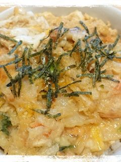 お1人様☆かき揚げの卵とじ丼-レシピのメイン写真