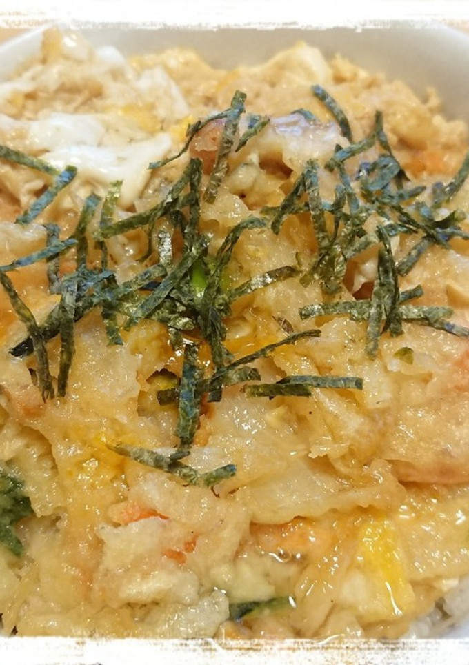 お１人様☆かき揚げの卵とじ丼-レシピのメイン写真