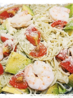 エビとアボカドとミニトマトのバジル素麺-レシピのメイン写真