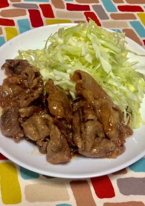 超簡単☆照焼き風！甘辛はちみつ入り焼肉♫-レシピのメイン写真