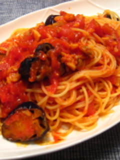 なすとあさりのとろとろトマトチーズパスタ-レシピのメイン写真