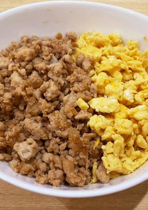 鶏そぼろ丼-レシピのメイン写真