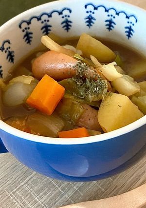 【超簡単！】野菜たっぷりカレースープ*+-レシピのメイン写真