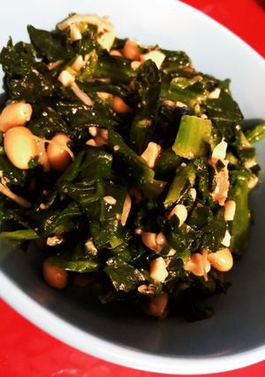 簡単!納豆のじゃこほうれん草和え-レシピのメイン写真
