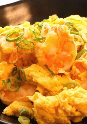 【レンジで簡単おかず】ふわふわエビ玉-レシピのメイン写真