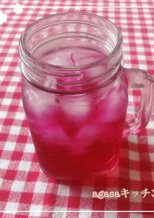 夏に爽やか♪茹でるだけの簡単しそジュース-レシピのメイン写真