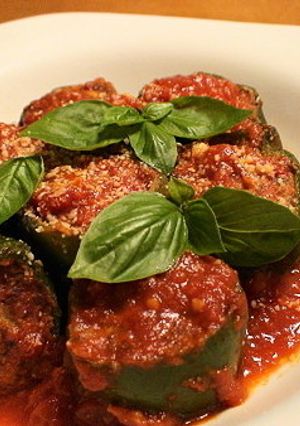 ＊ピーマンの肉つめのトマトソース煮込み＊-レシピのメイン写真