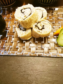 お茶漬けの素DE炊き込みご飯のいなり巻き-レシピのメイン写真