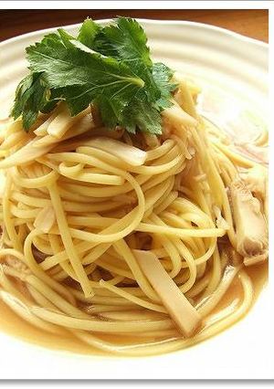 ★きのこと帆立のめんつゆスープパスタ★-レシピのメイン写真