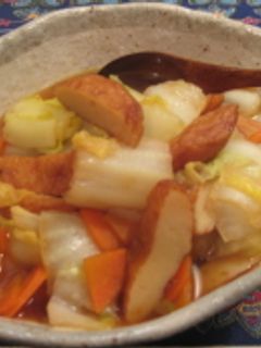 クイック白菜とさつまあげの煮物-レシピのメイン写真
