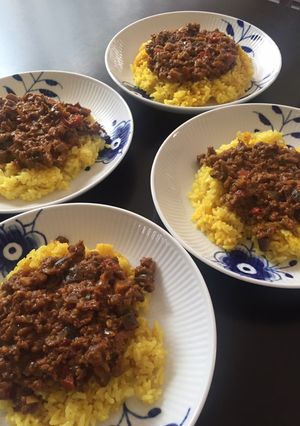 カレー粉で夏野菜たっぷり！キーマカレー-レシピのメイン写真