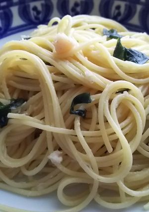 カニ缶とワカメのパスタ-レシピのメイン写真