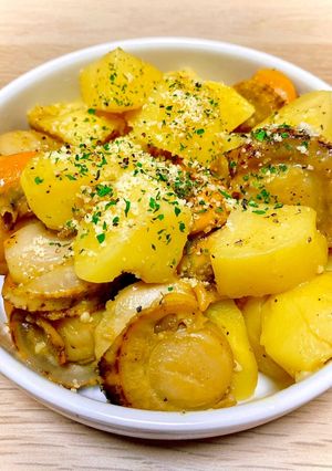 ホタテとじゃがいものガーリックバター醤油-レシピのメイン写真