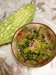 サラダゴーヤの塩昆布和え-レシピのメイン写真