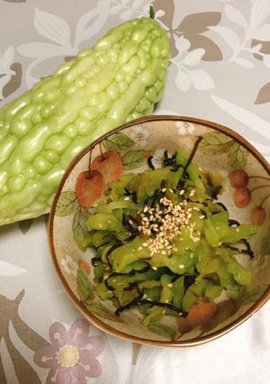 サラダゴーヤの塩昆布和え-レシピのメイン写真